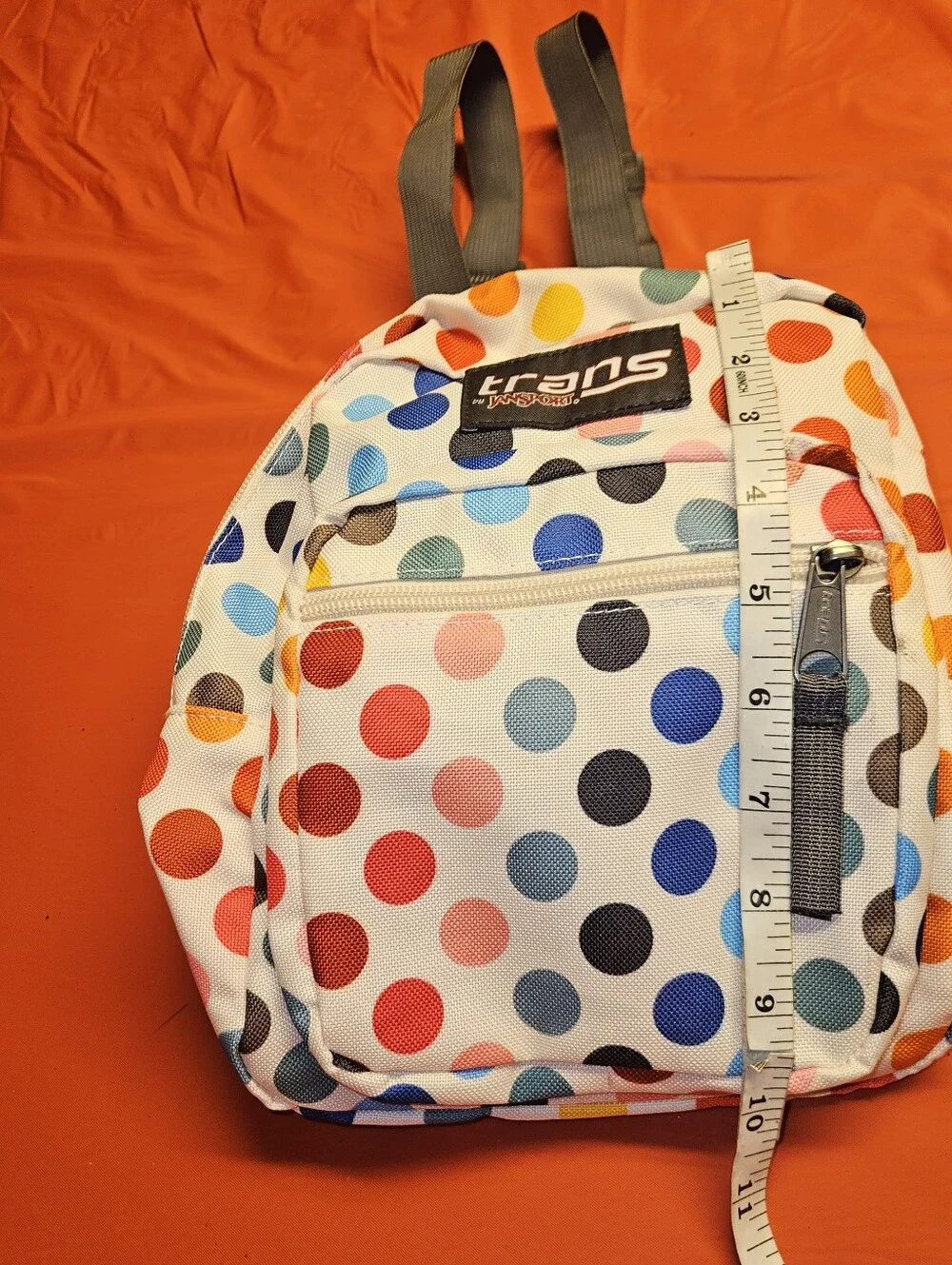 JanSport Trans Rainbow Polka Dot Mini Backpack E.U.C.